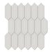 Tesoro Collection - Soho Series - 2 in. x 5 in. Picket Mosaic - Glossy Halo Grey