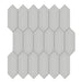 Tesoro Collection - Soho Series - 2 in. x 5 in. Picket Mosaic - Matte Loft Grey