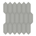Tesoro Collection - Soho Series - 2 in. x 5 in. Picket Mosaic - Matte Cement Chic