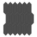 Tesoro Collection - Soho Series - 2 in. x 5 in. Picket Mosaic - Glossy Retro Black
