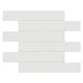 Tesoro Collection - Soho Series - 2 in. x 6 in. Brick Mosaic - Glossy Vintage Grey