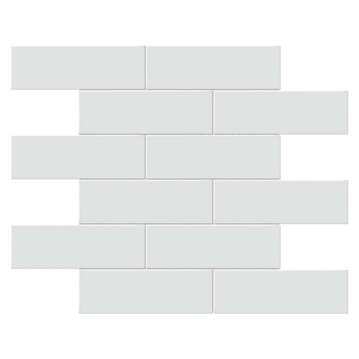 Tesoro Collection - Soho Series - 2 in. x 6 in. Brick Mosaic - Matte Gallery Grey