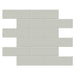 Tesoro Collection - Soho Series - 2 in. x 6 in. Brick Mosaic - Glossy Soft Sage