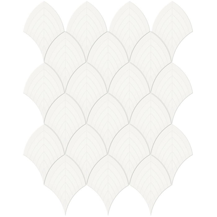 Tesoro Collection - Soho Series - Scallop Mosaic - Canvas White
