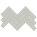 Tesoro Collection - Soho Series - 2 in. x 6 in. Herringbone Mosaic - Matte Soft Sage