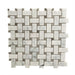 Rickert Tile - Carrara Basketweave with Grey Lady Dot Polished