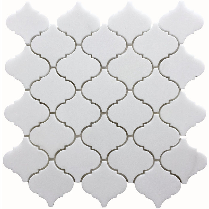 Rickert Tile - Thassos Lantern Polished Marble Mosaic