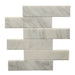 Rickert Tile - Oriental White Brushed Marble Mosaic