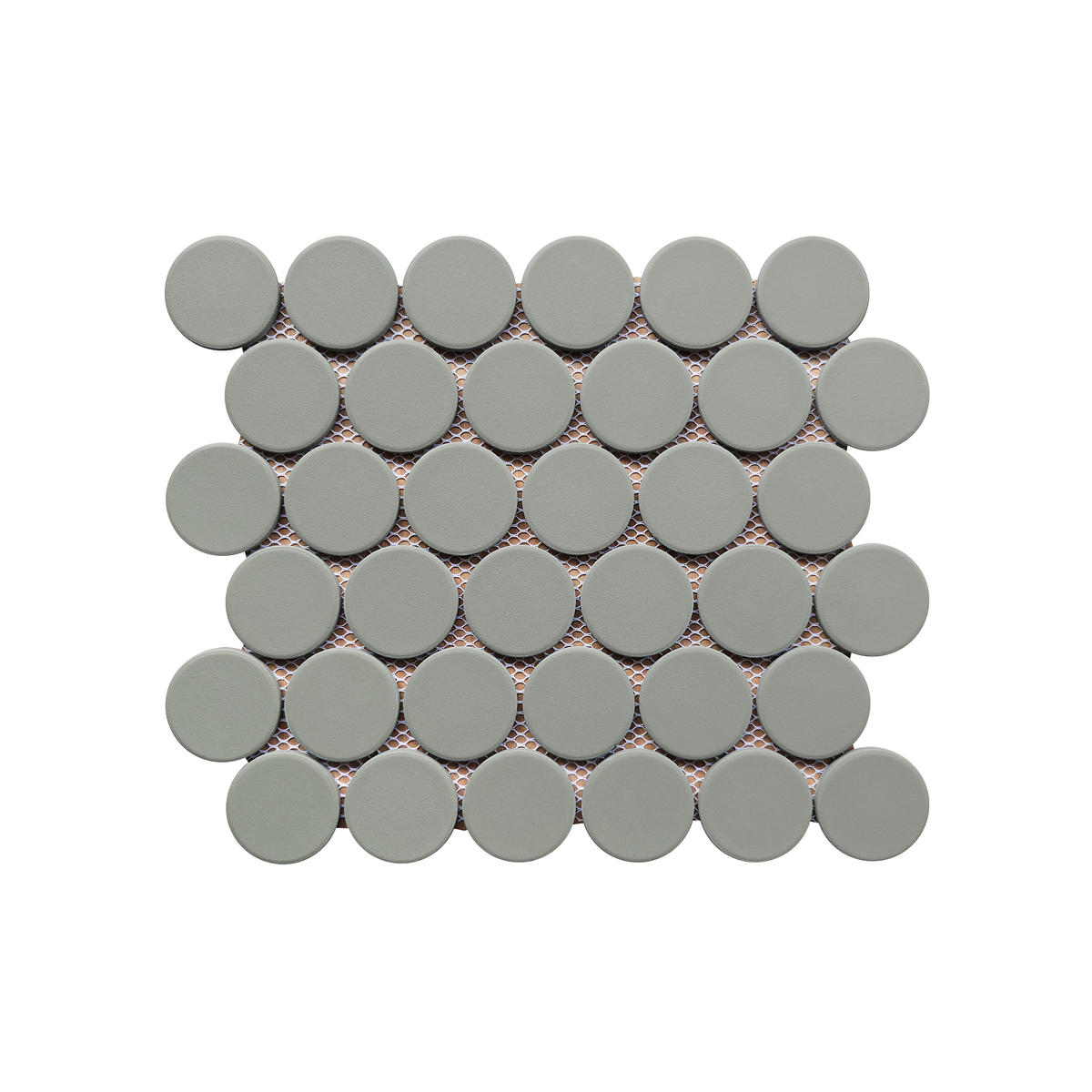 Rickert Tile - Sage 2&quot; Round Porcelain Mosaic