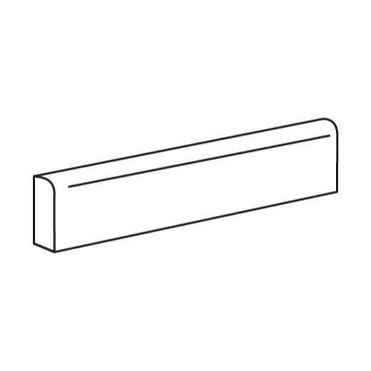 Happy Floors - Phase 3 in. x 24 in. Matte Porcelain Bullnose - Ecru