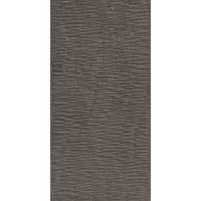 Happy Floors - Phase 12 in. x 24 in. Porcelain Deco Storm Tile - Dark