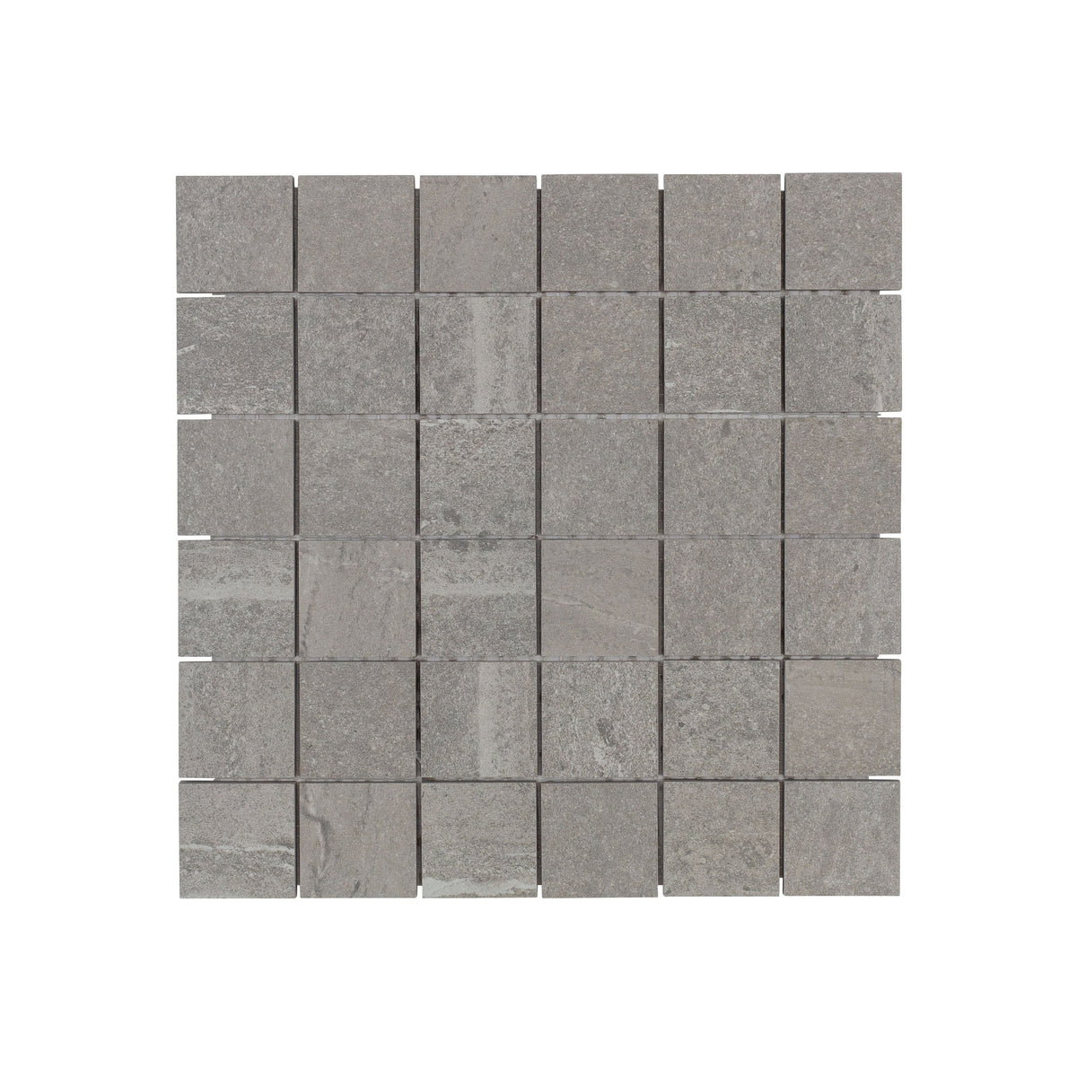 Tesoro - Adrock Collection 2&quot; x 2&quot; Matte Porcelain Mosaic - Nickel