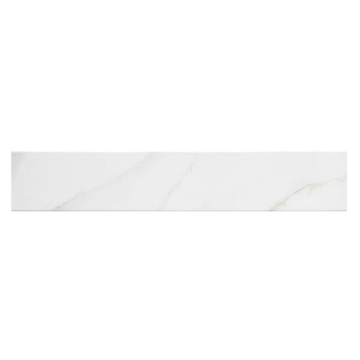 Bellagio - Bismarck Palmer Collection - 3&quot; x 17&quot; Porcelain Subway Tile - Ghost White