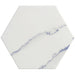 Bellagio - Bismarck Palmer Collection - 8" x 9" Porcelain Hex Tile - Aloe Cream