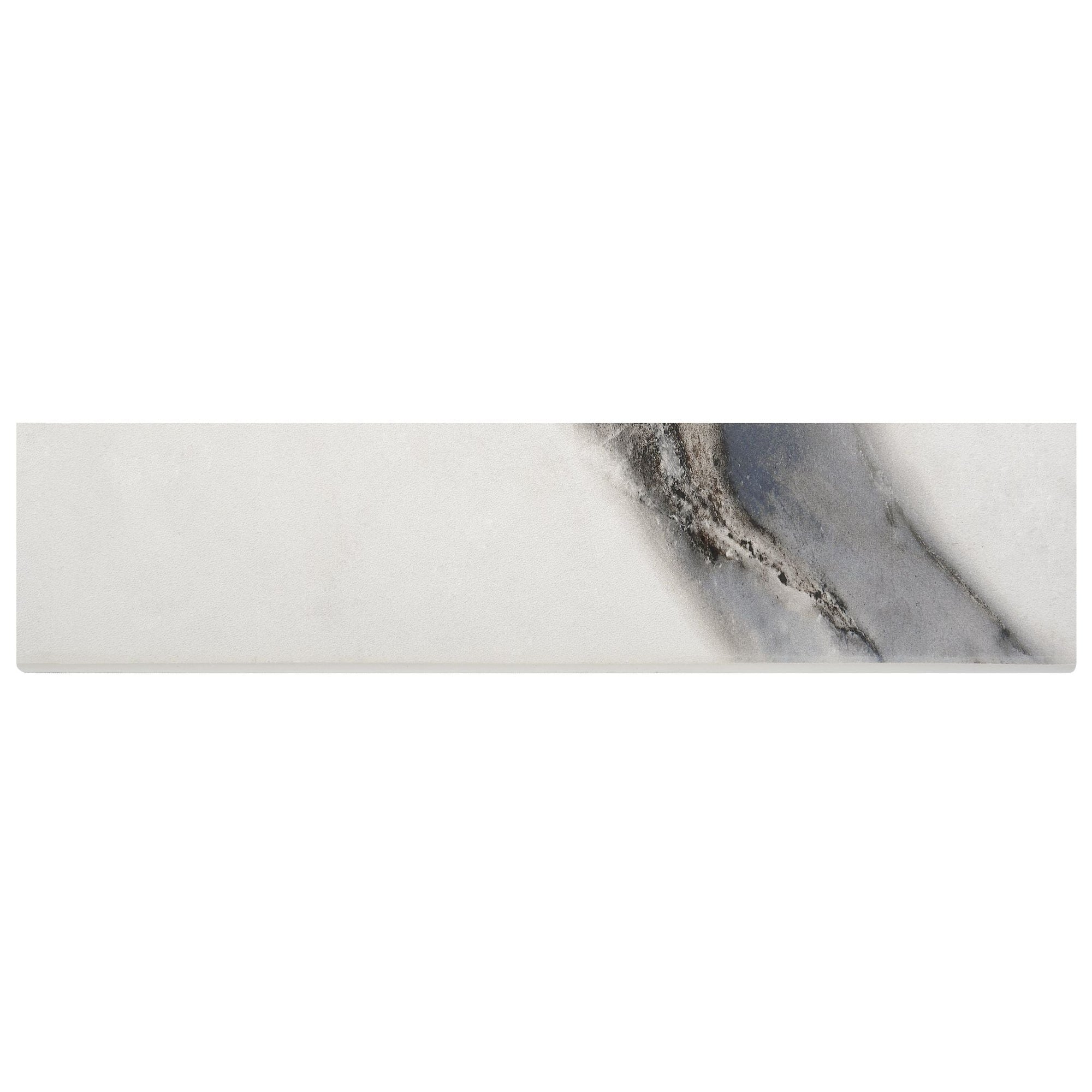 Floors 2000 - Calacatta Luxe 3 in. x 12 in. Matte Porcelain Bullnose - Luxe