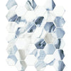 See Floors 2000 - Calacatta Aqua Hex Matte Porcelain Mosaic - Aqua