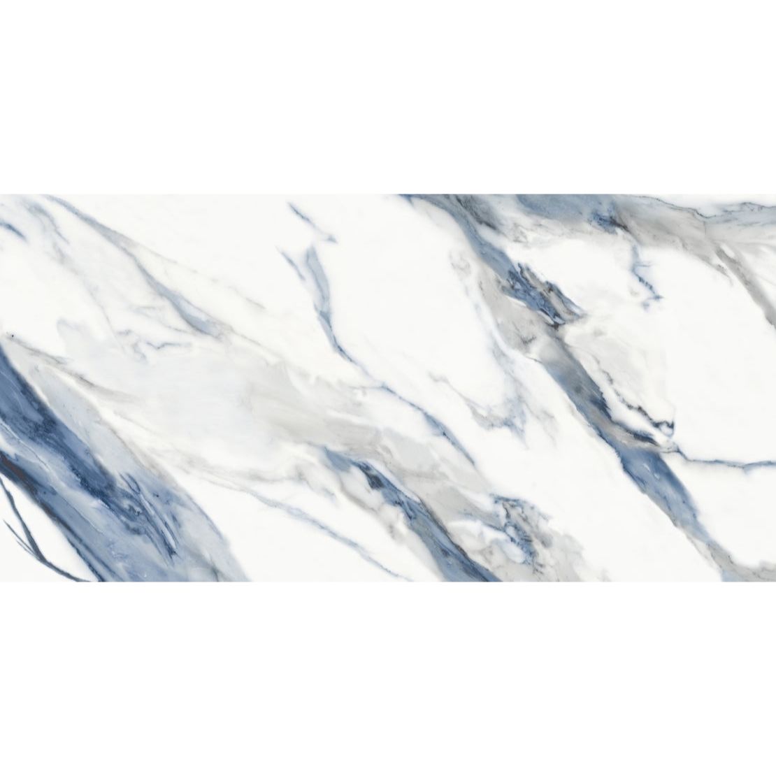 Floors 2000 - Calacatta Aqua 24 in. x 48 in. Polished Porcelain Tile - Aqua