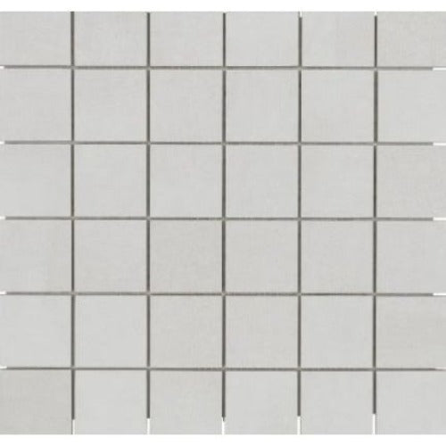 Tesoro - Fusion Fabric Collection 2&quot; x 2&quot; Porcelain Mosaic - Chalk