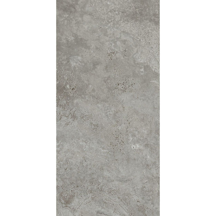 Happy Floors - Navona 12 in. x 24 in. Porcelain Cross Cut Tile - Grey