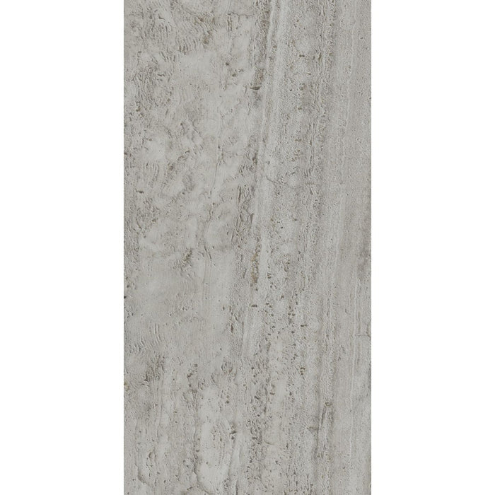 Happy Floors - Navona 12 in. x 24 in. Porcelain Vein Cut Tile - Grey