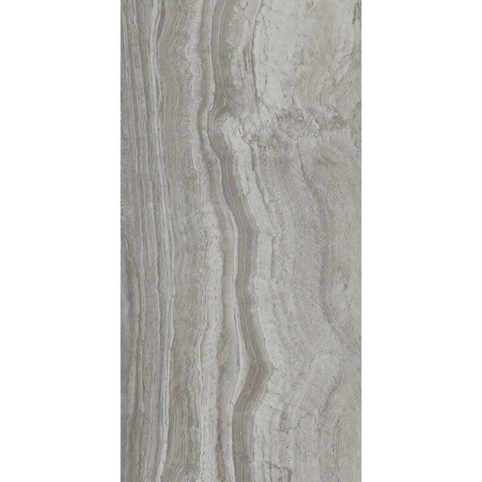 Happy Floors - Navona 24 in. x 48 in. Porcelain Vein Cut Tile - Grey