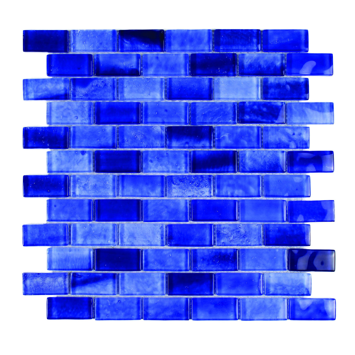 Tesoro - Gemstone Collection 1&quot; x 2&quot; Glass Mosaic - Royal Blue