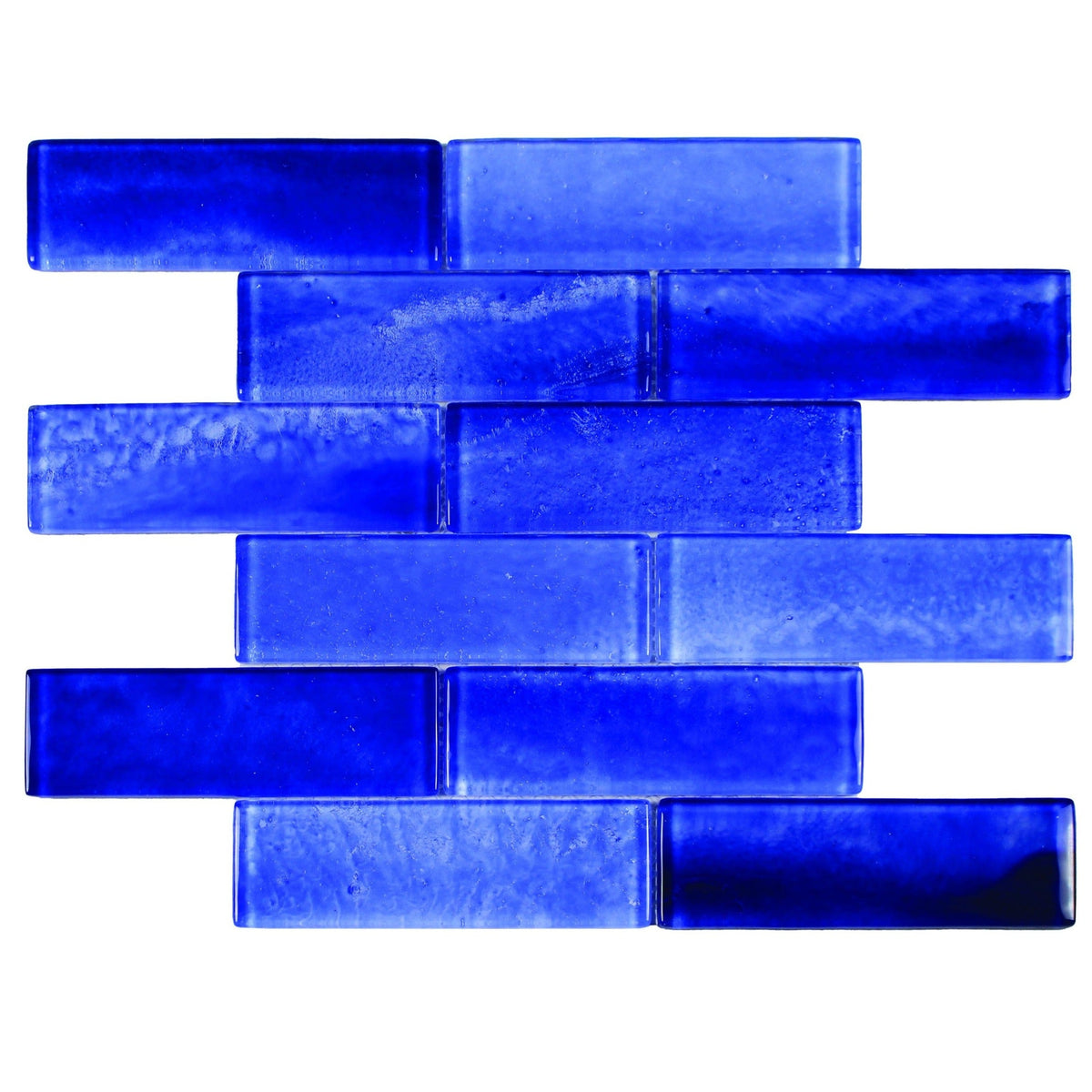 Tesoro - Gemstone Collection 2&quot; x 6&quot; Glass Mosaic - Royal Blue