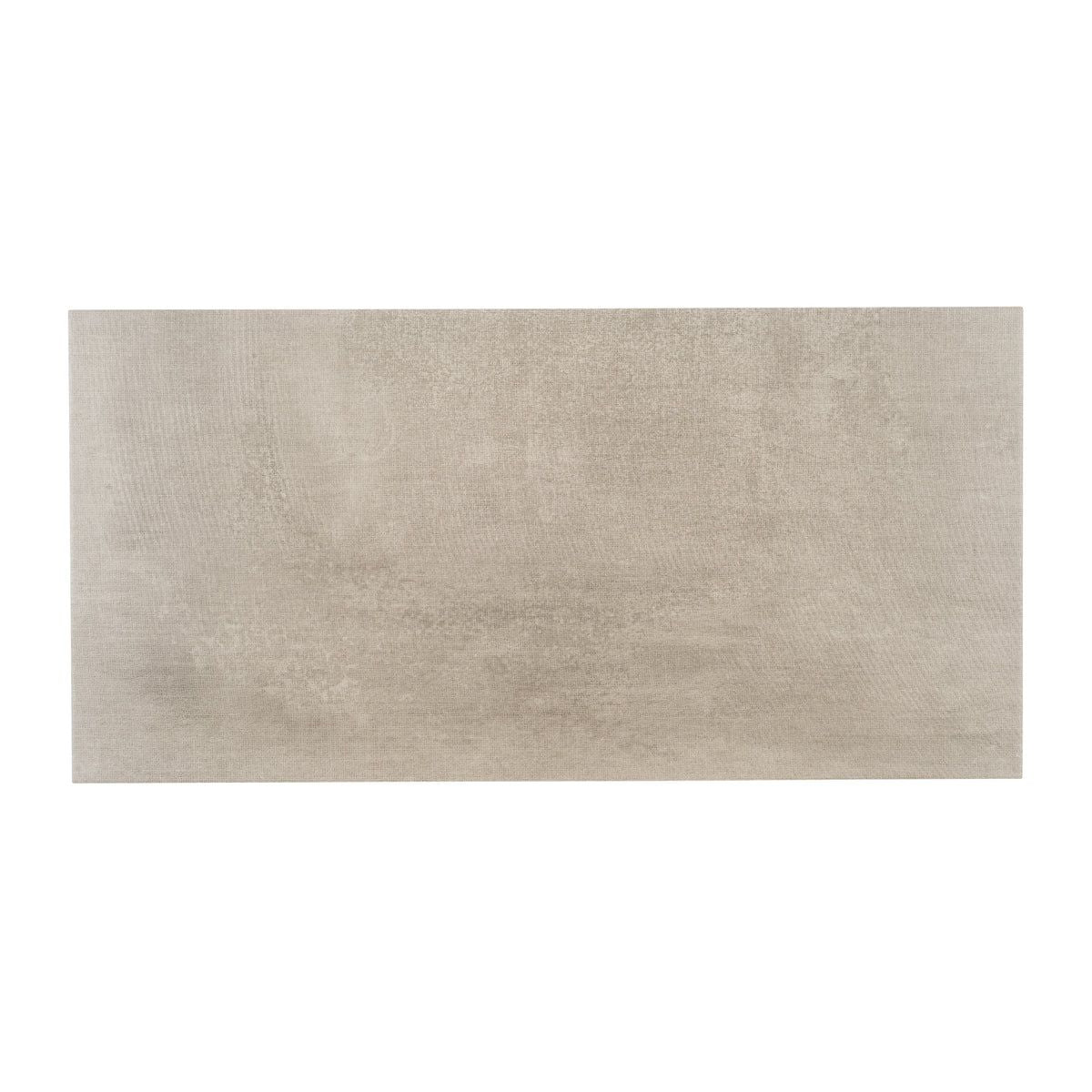 Tesoro - Fusion Fabric Series - 12 in. x 24 in. Matte Porcelain Tile - Greige