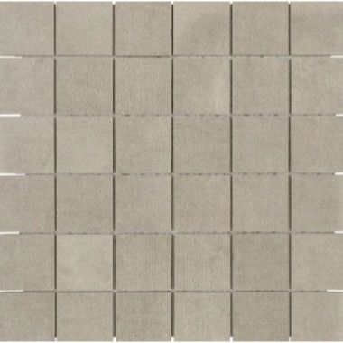 Tesoro - Fusion Fabric Collection 2" x 2" Porcelain Mosaic - Greige
