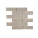 Tesoro - Fusion Fabric Collection 2" x 6" Porcelain Mosaic - Greige
