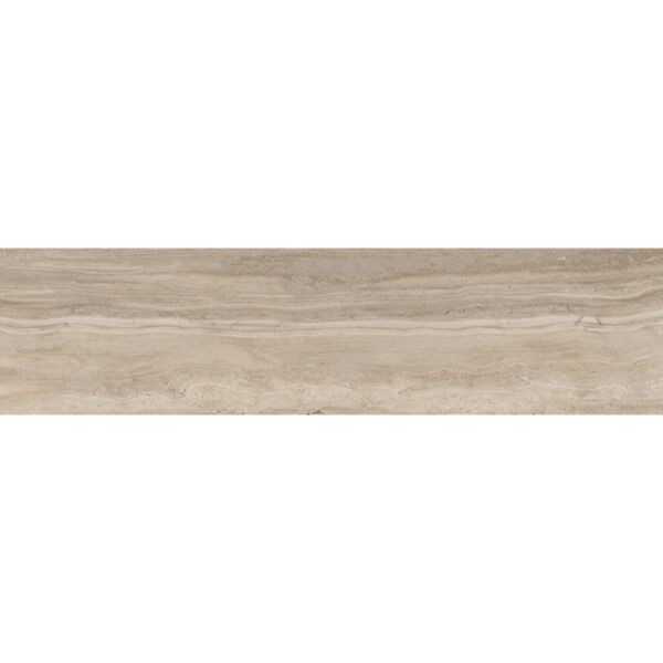 Happy Floors - Navona 4 in. x 12 in. Porcelain Vein Cut Tile - Honey