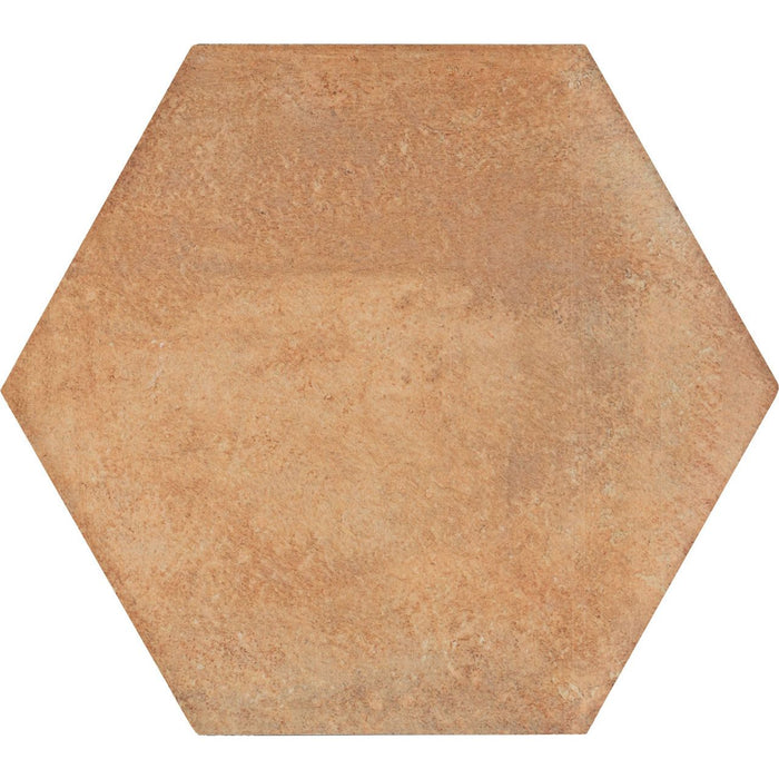 Marazzi - Cotto Revival 8 in. x 9 in. Matte Porcelain Hex Tile - Rust
