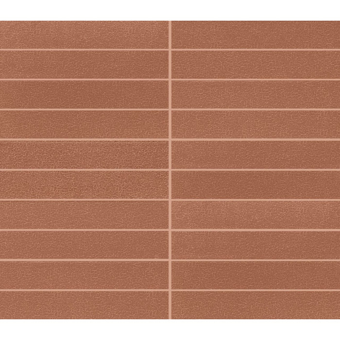 Marazzi - Inyo 1 in. x 6 in. Satin Porcelain Straight Joint Mosaic - Ember
