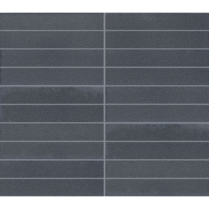 Marazzi - Inyo 1 in. x 6 in. Satin Porcelain Straight Joint Mosaic - Indigo