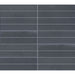 Marazzi - Inyo 1 in. x 6 in. Satin Porcelain Straight Joint Mosaic - Indigo