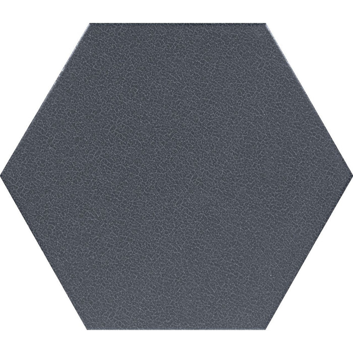 Marazzi - Inyo 8 in. x 9 in. Hex Satin Porcelain Tile - Indigo
