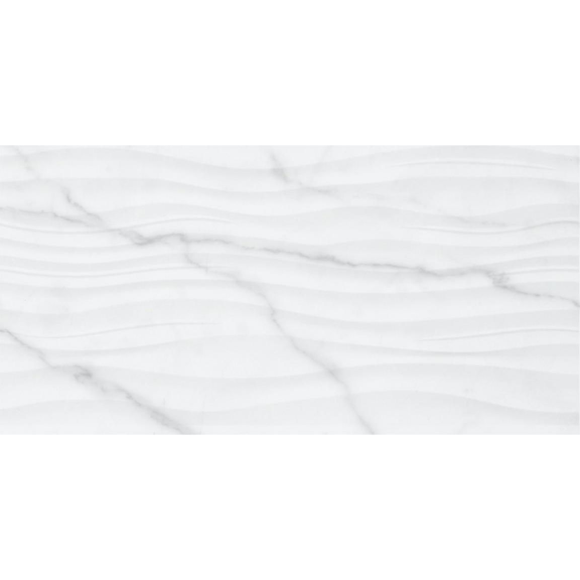 Tesoro - Terreno Series - 12 in. x 24 in. Glossy Porcelain Tile - Marble Flow