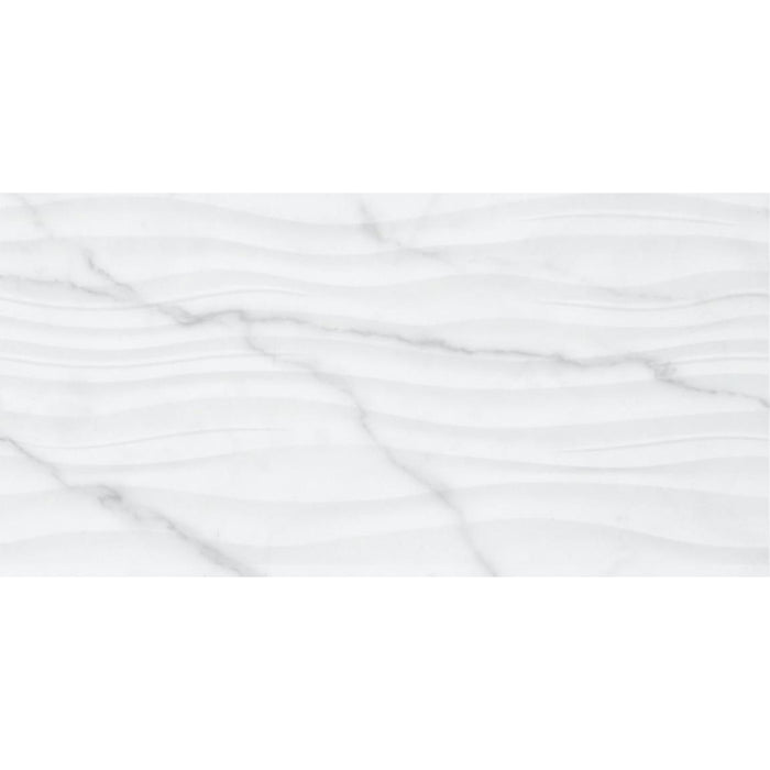 Tesoro - Terreno Series - 12 in. x 24 in. Matte Porcelain Tile - Marble Flow