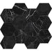 Rickert Tile - Muse 2.0 4" Hex Porcelain Mosaic - Nero Marquinia