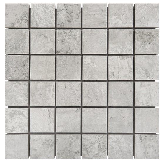 Floors 2000 - Patria 2 in. x 2 in. Matte Porcelain Mosaic - Grey