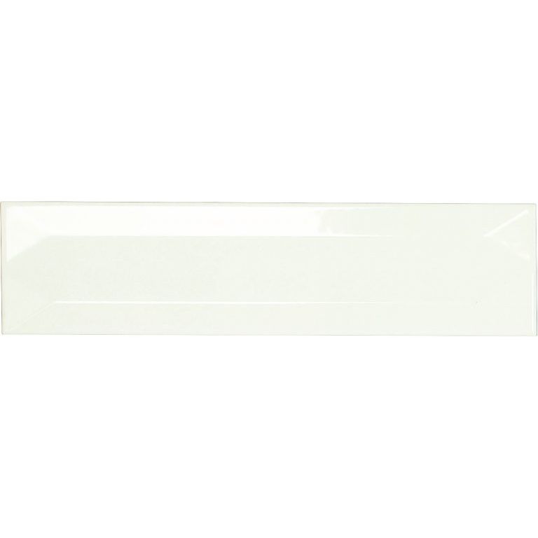 Soci Tile - Refraction 3&quot; x 12&quot; Subway Tile - Snow Glossy