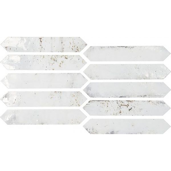 Soci Tile - Ironworks 2&quot; x 10&quot; Picket Tile - Alloy Glossy