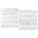 Soci Tile - Ironworks 2" x 10" Picket Tile - Alloy Glossy
