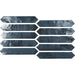 Soci Tile - Ironworks 2" x 10" Picket Tile - Blue Glossy