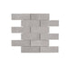 Tesoro - Fusion Fabric Collection 2" x 6" Porcelain Mosaic - Silver