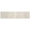 See Floors 2000 - Travertino Roma 3 in. x 12 in. Polished Porcelain Bullnose - Bianco