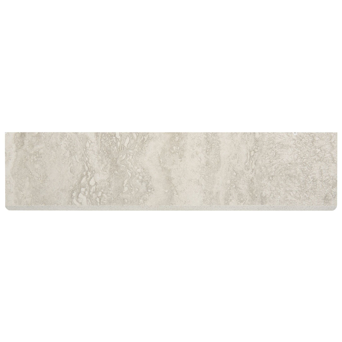 Floors 2000 - Travertino Roma 3 in. x 12 in. Matte Porcelain Bullnose - Bianco