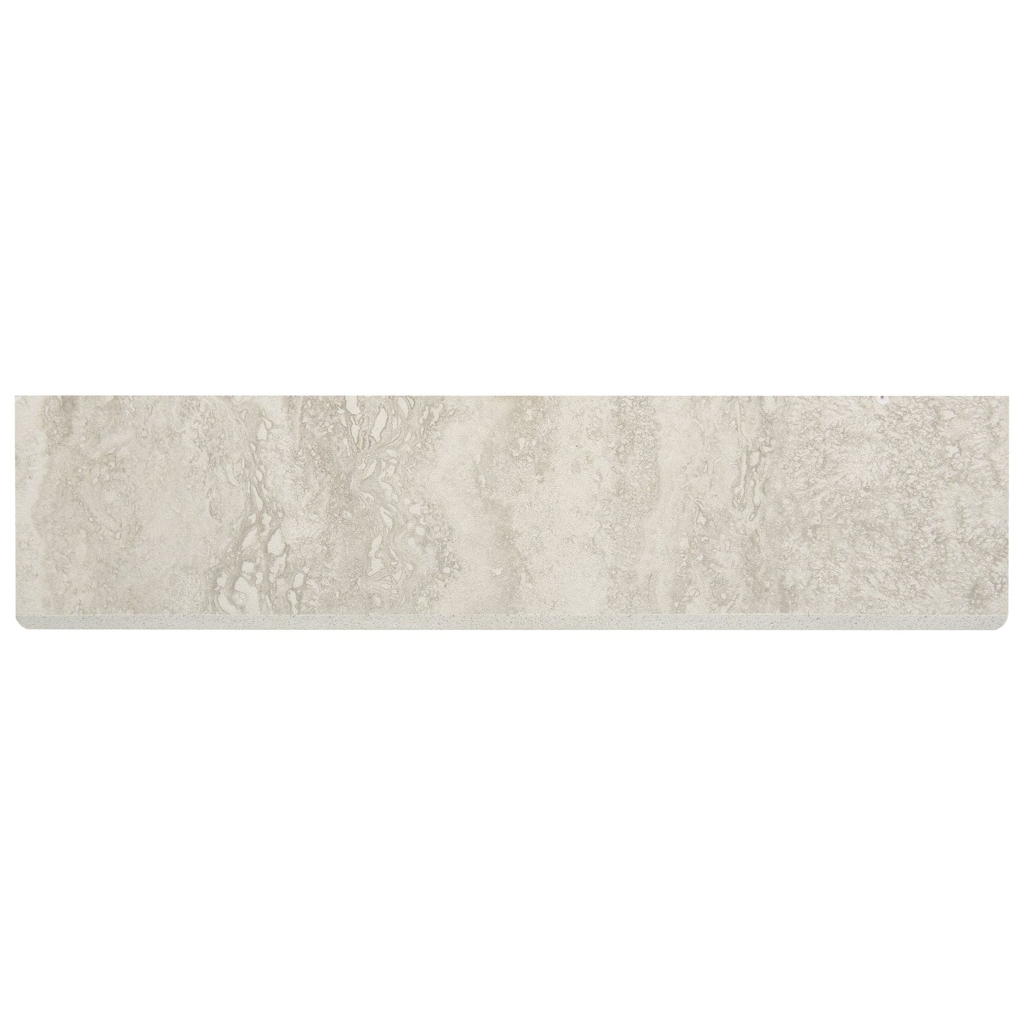 Floors 2000 - Travertino Roma 3 in. x 12 in. Matte Porcelain Bullnose - Bianco