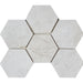Tesoro - Imperial Pearl Collection Stone Mosaic - 4" Hexagon