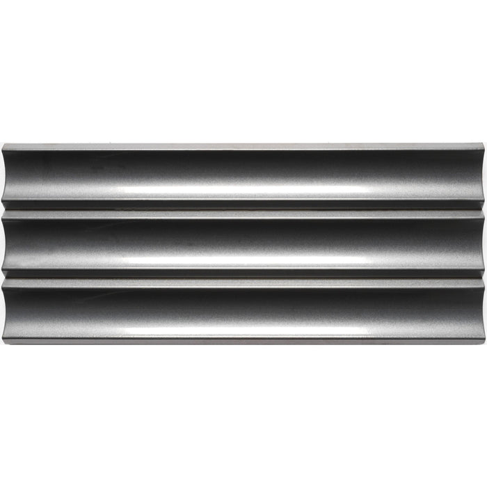 Emser Tile - Tubage - 7" x 16" Glazed Porcelain Tile - Pewter